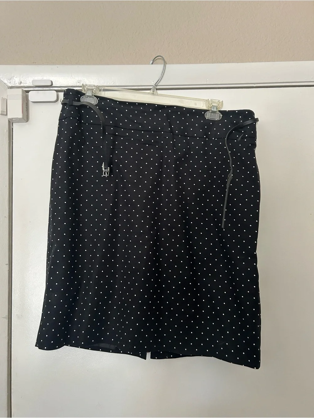 Liz Claiborne Black with White Polka Dot Pencil Skirt